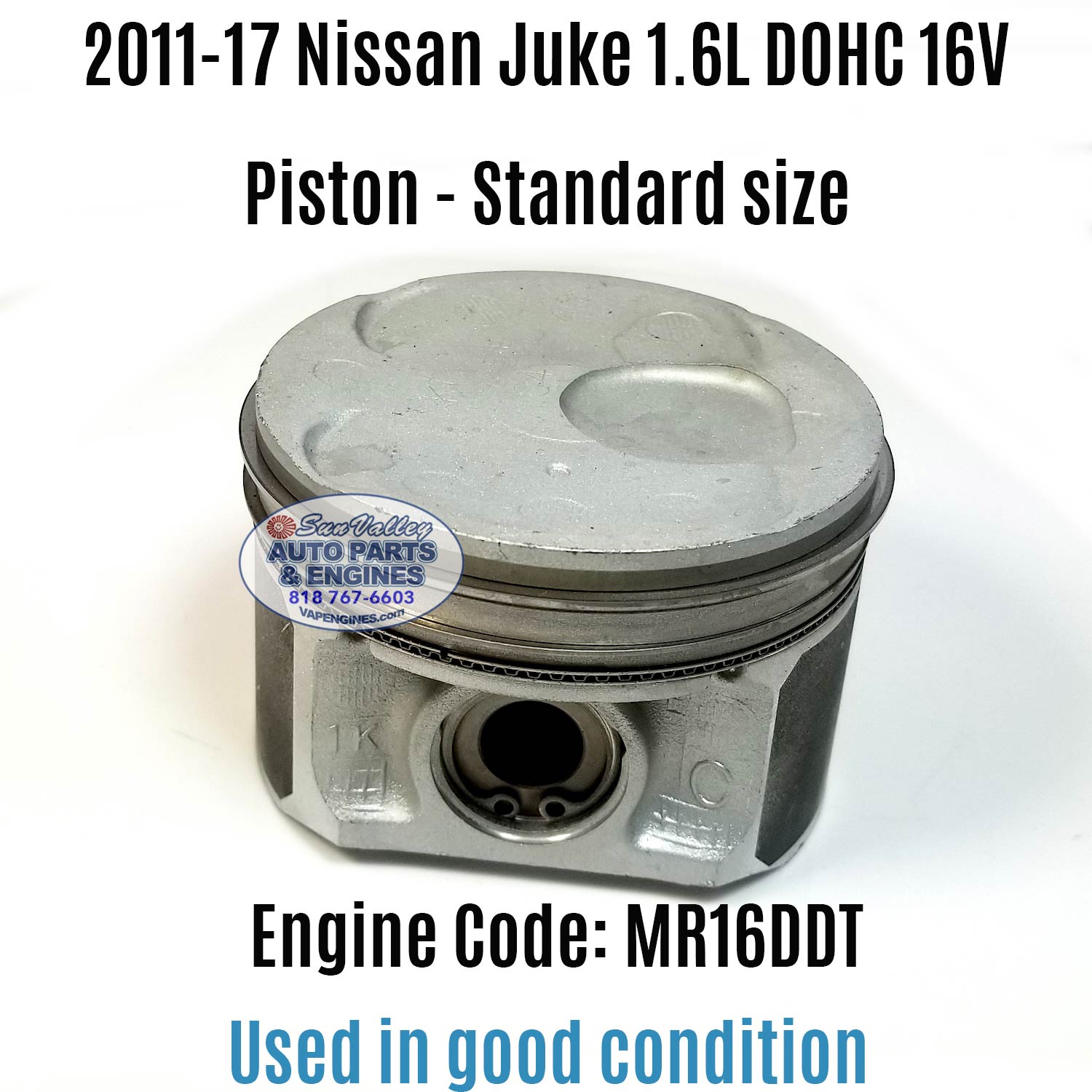 Used 11-17 nissan juke 1.6 piston top angle