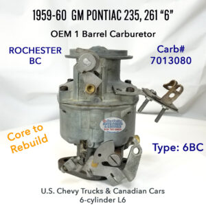 1959-60 GM Pontiac Rochester carb 7013080, side