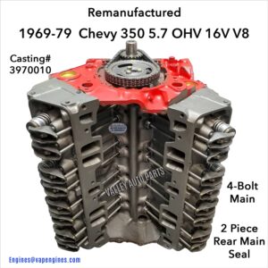 69-79 Chevy 350 5.7L OHV V8 Engine Remanufactured