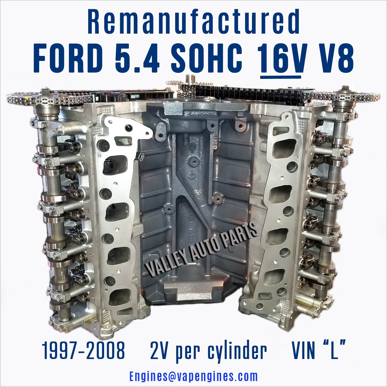 97-08 Remanufactured Ford 5.4L 16V Engine for Sale