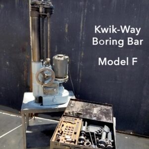Used Kwik-Way Boring Bar Tool Model F w/kit