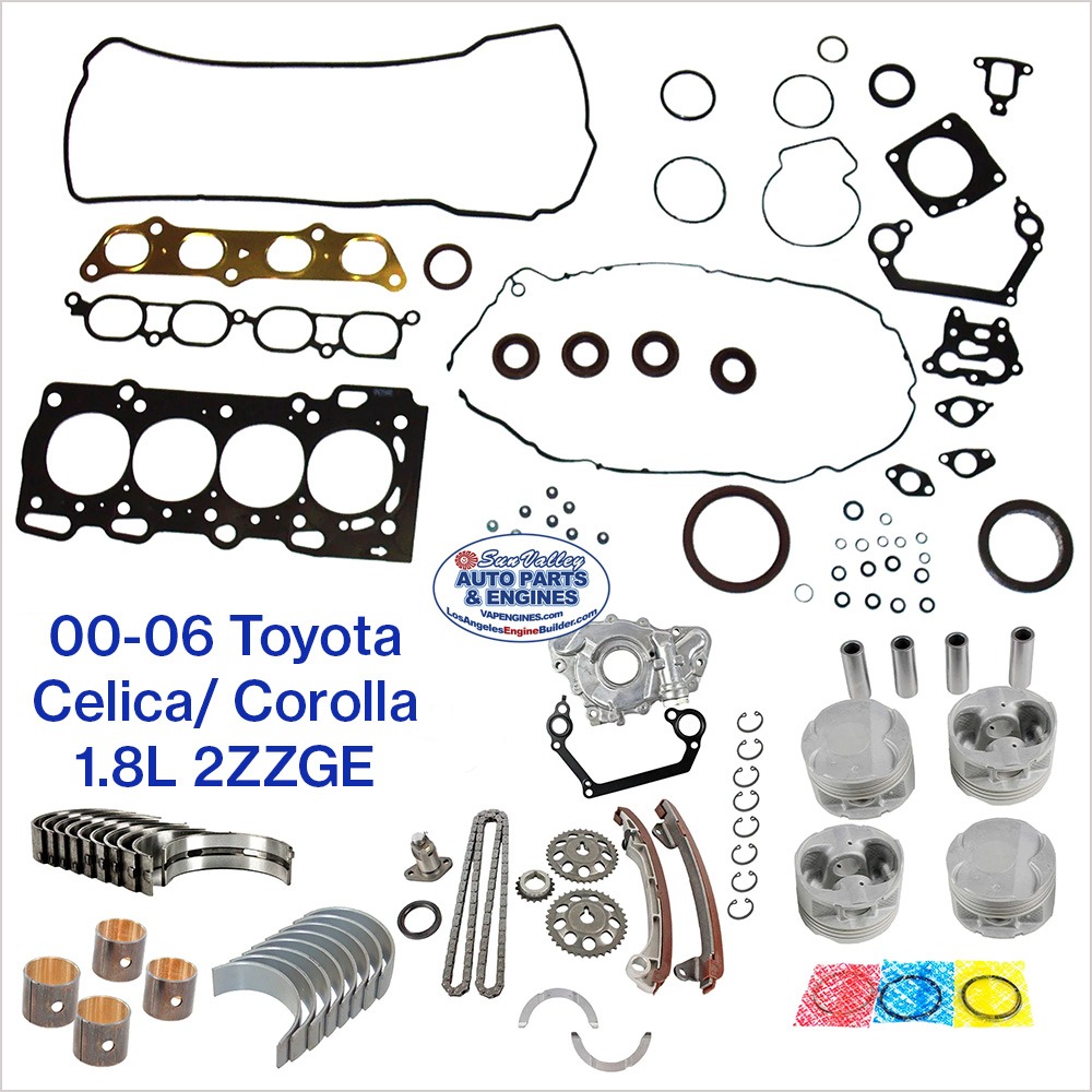 00-06 Toyota 1.8L 2ZZGE Engine Rebuild Kit