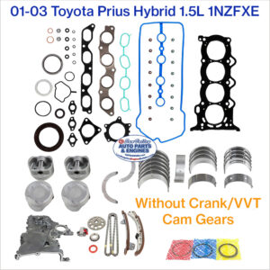 01-03 Toyota Prius Hybrid 1.5L 1NZFXE Engine Rebuild Kit