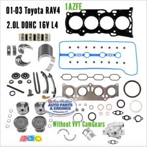 01-03 Toyota RAV4 2.0L 1AZFE Engine Rebuild Kit