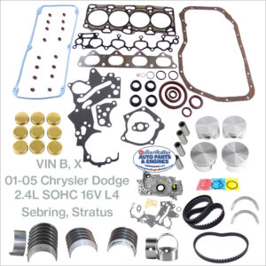 01-05 Chrysler Sebring/ Dodge Stratus 2.4L Engine Rebuild Kit. VIN G