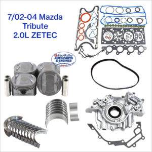 7/7/02-04 Mazda Tribute 2.0L 16V L4 ZETEC Engine Rebuild Kit
