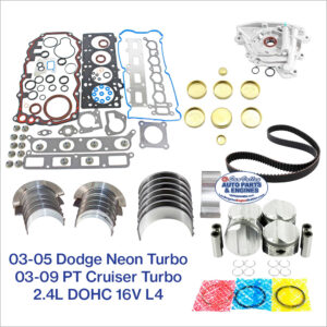 03-09 Chrysler Dodge Turbo 2.4L DOHC 16V L4 Engine Rebuild Kit. Neon, PT Cruiser