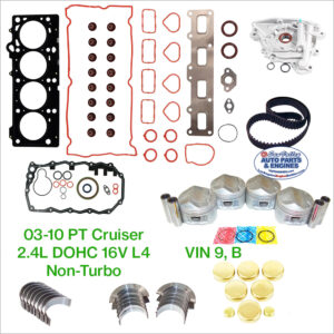 03-10 Chrysler PT Cruiser 2.4L DOHC 16V L4 Engine Rebuild Kit, Non-Turbo.