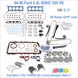 04-06 Ford 5.4 24V Engine Kit. 5, V, 13/16" OP Inlet