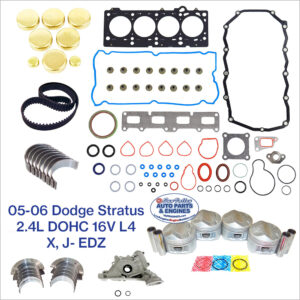 05-06 Dodge Stratus 2.4L DOHC 16V L4 EDZ Engine Rebuild Kit VIN X, J