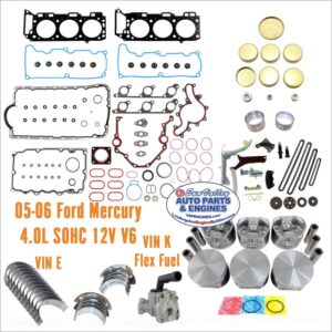 05-06 Ford Mercury 4.0L V6 Engine Rebuild Kit, VIN E/K