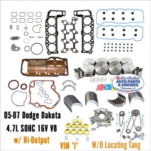 05-07 Dodge Dakota 4.7 HO Engine Kit, Vin J