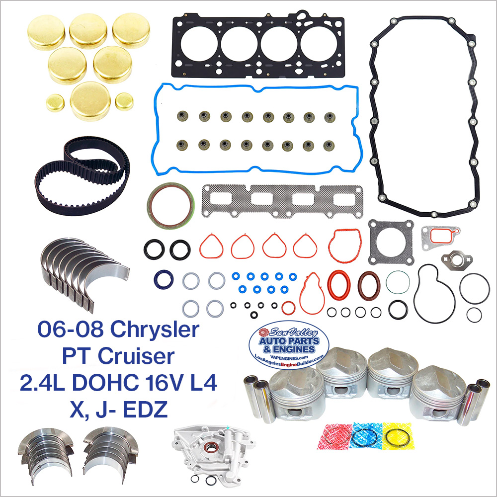 06-08 Chrysler PT Cruiser 2.4L DOHC 16V L4 EDZ Engine Rebuild Kit