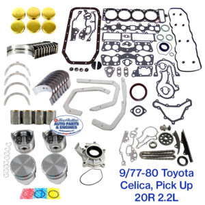 9/77-80 Toyota Celica Pickup 20R 2.2L Engine Rebuild Kit