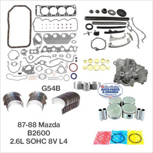 87-88 Mazda B2600 2.6L SOHC 8V L4 Engine Rebuild Kit G54B