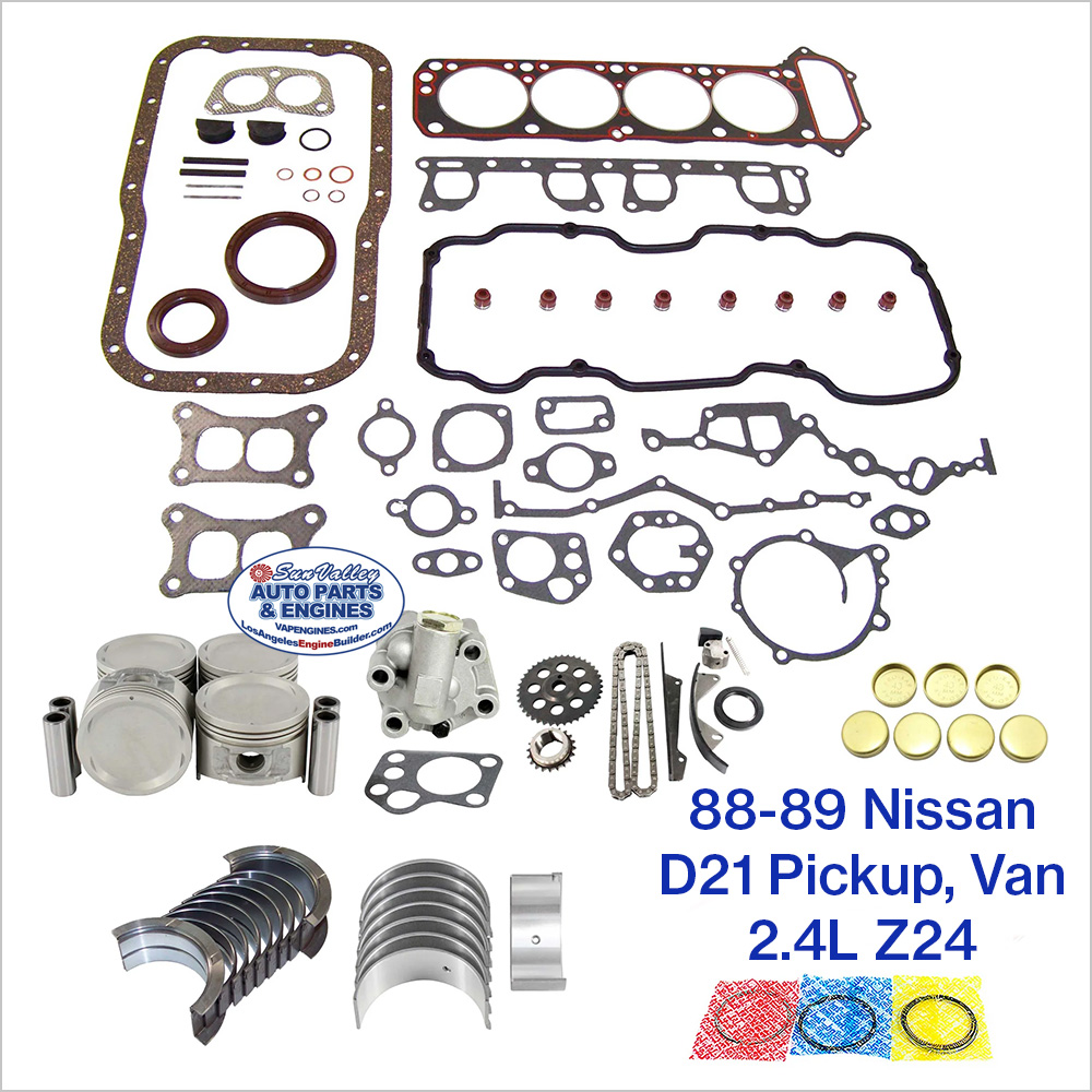 88-89 Nissan D21 Pickup/ Van 2.4L Z24 Engine Rebuild Kit