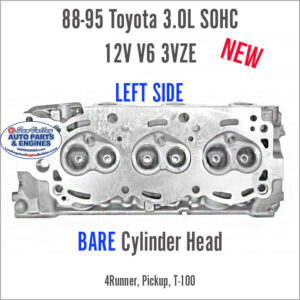 88-95 Toyota 3.0L SOHC 12V V6 LEFT 3VZE New BARE Cylinder Head. Face