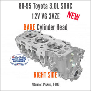 88-95 Toyota 4Runner Pickup 3.0L SOHC 12V V6 RIGHT 3VZE BARE New Cylinder Head. Angle