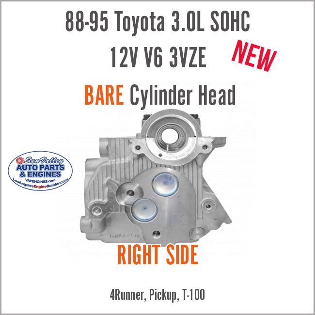 88-95 Toyota 4Runner Pickup 3.0L SOHC 12V V6 RIGHT 3VZE BARE New Cylinder Head. End 2