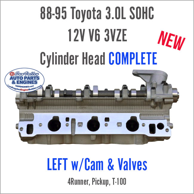 88-95 Toyota 4Runner Pickup 3.0 V6 3VZE LEFT Cylinder Head Cam/Valves - Image 3