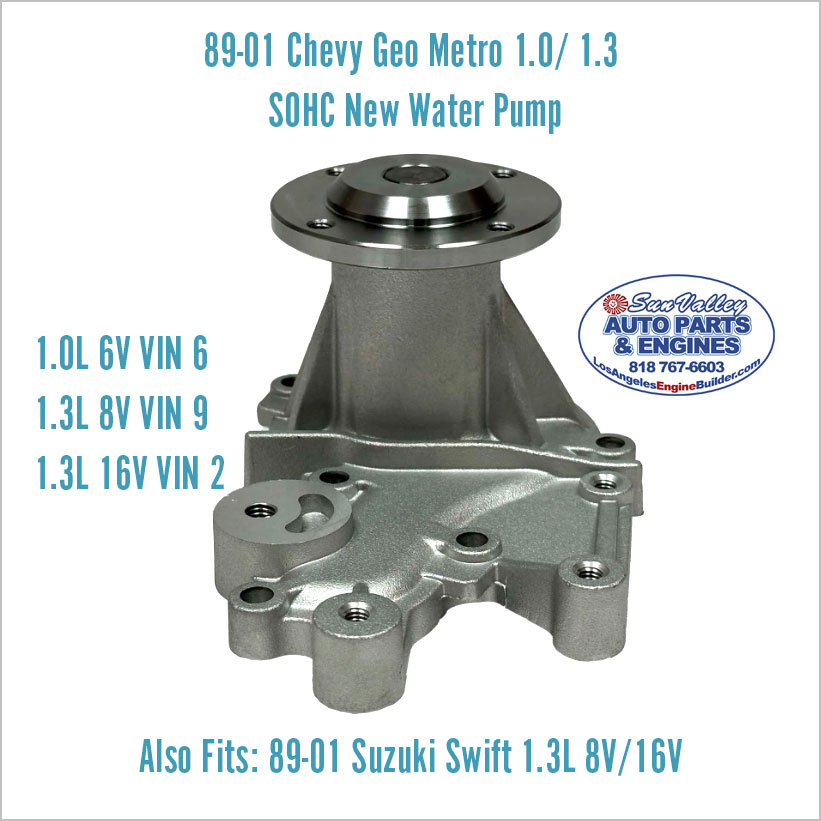 89-01 Chevy Geo Metro 1.0 1.3 Water Pump