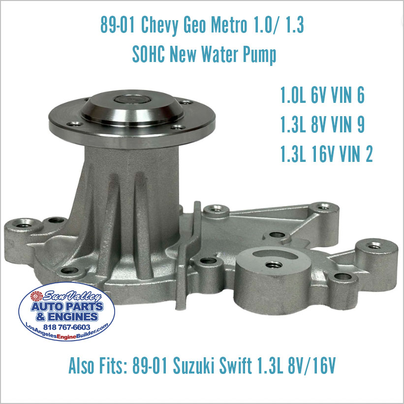 89-01 Chevy Geo Metro 1.0 1.3 Water Pump