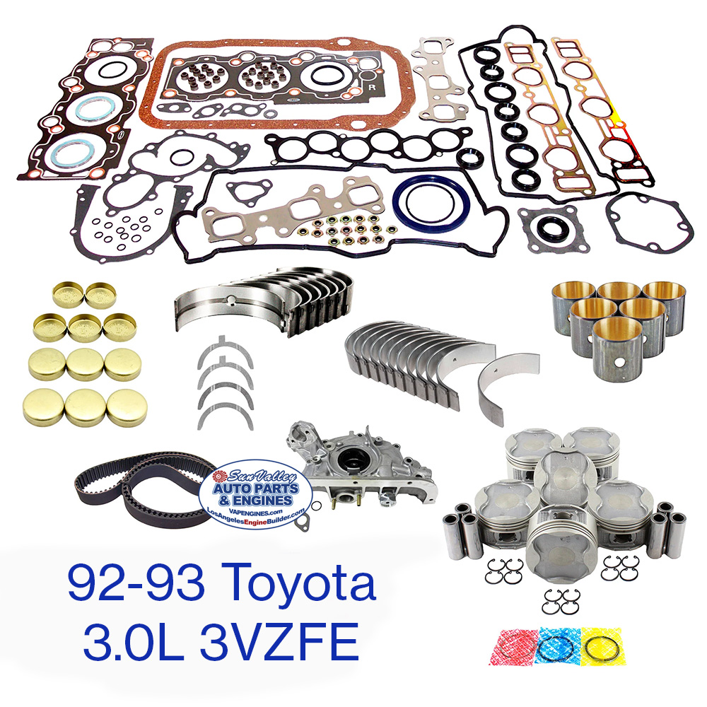 92-93 Toyota Camry 3.0L 24V V6 3VZFE Engine Rebuild Kit