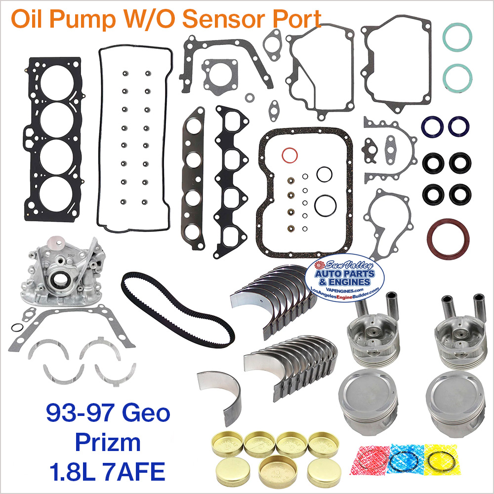 93-97 Geo Prizm 1.8L 7AFE Engine Rebuild Kit