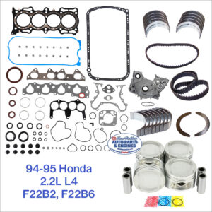 94-95 Honda Accord Odyssey 2.2 SOHC 16V L4 Engine Rebuild Kit. F22B2/ F22B6. DX, LX, SE, EX.