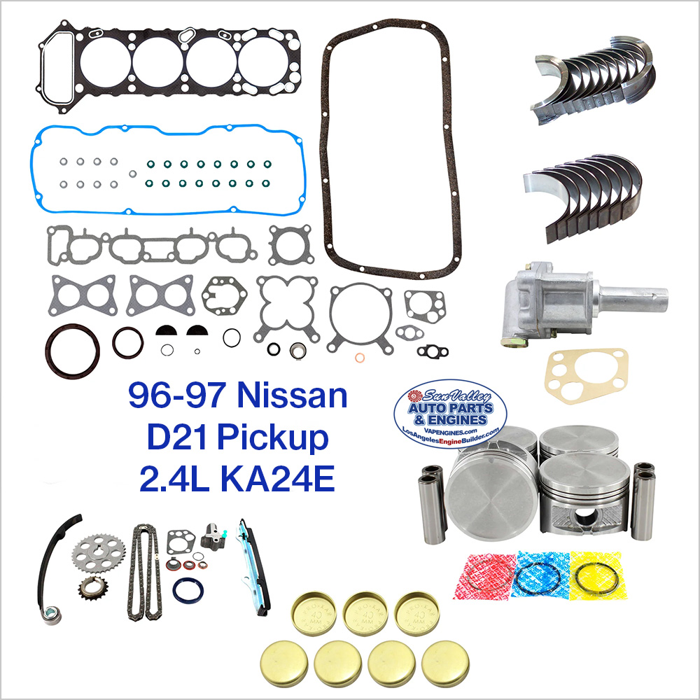 96-97 Nissan D21 Pickup 2.4L KA24E Engine Rebuild Kit