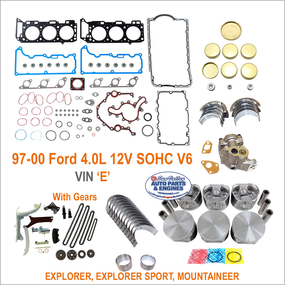 97-00 Ford Explorer Mtnr 4.0 SOHC 12V V6 Engine Kit