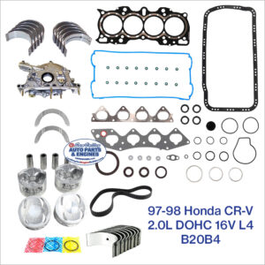 97-98 Honda CR-V 2.0L DOHC L4 B20B4 Engine Rebuild Kit