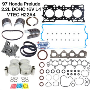 97 Honda Prelude 2.2 DOHC 16V L4 VTEC Engine Rebuild Kit, H22A4