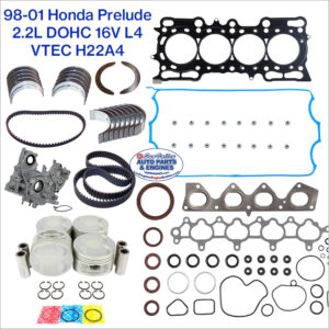 98-01 Honda Prelude 2.2 DOHC 16V L4 VTEC Engine Rebuild Kit, H22A4