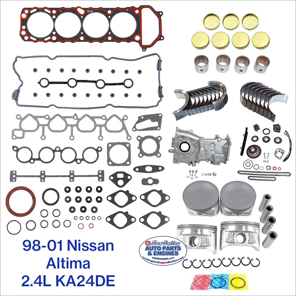 98-01 Nissan Altima 2.4L KA24DE Engine Rebuild Kit