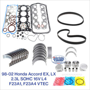 98-02 Honda Accord EX, LX, VP 2.3 SOHC 16V L4 VTEC Engine Rebuild Kit, F23A1, F23A4