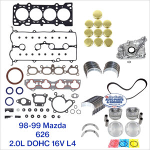 98-99 Mazda 626 2.0L DOHC 16V L4 Engine Rebuild Kit