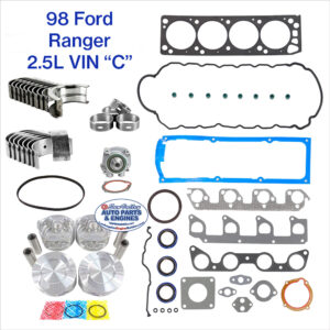 98 Ford Ranger 2.5L Engine Rebuild Kit, VIN C