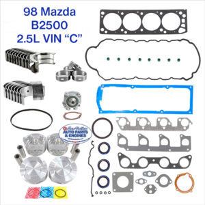 98 Mazda B2500 2.5L Engine Rebuild Kit, VIN C
