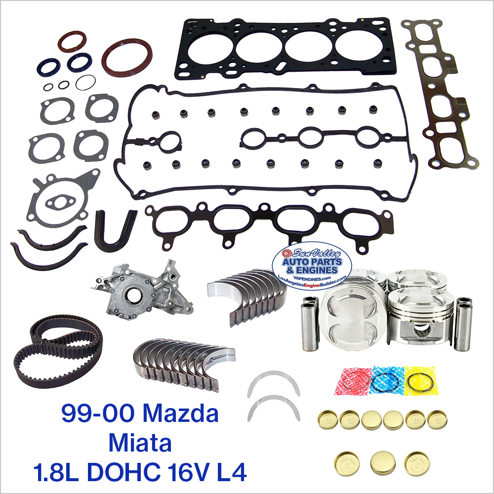 99-00 Mazda Miata 1.8L DOHC 16V L4 Engine Rebuild Kit