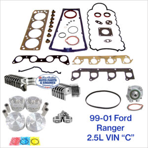 99-01 Ford Ranger 2.5L Engine Rebuild Kit. Vin C