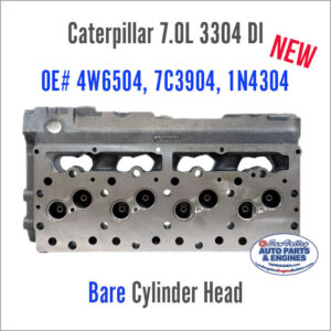 Caterpillar 7.0L 3304 DI Bare Diesel Cylinder Head OE# 4W6504, 7C3904, 1N4304. FAce