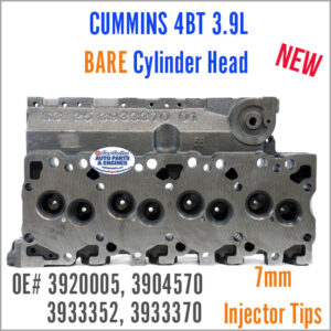 Cummins 4BT 3.9L Cylinder Head BARE 3920005. Face