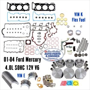 01-04 Ford Mercury 4.0L V6 Engine Rebuild Kit, VIN E/K