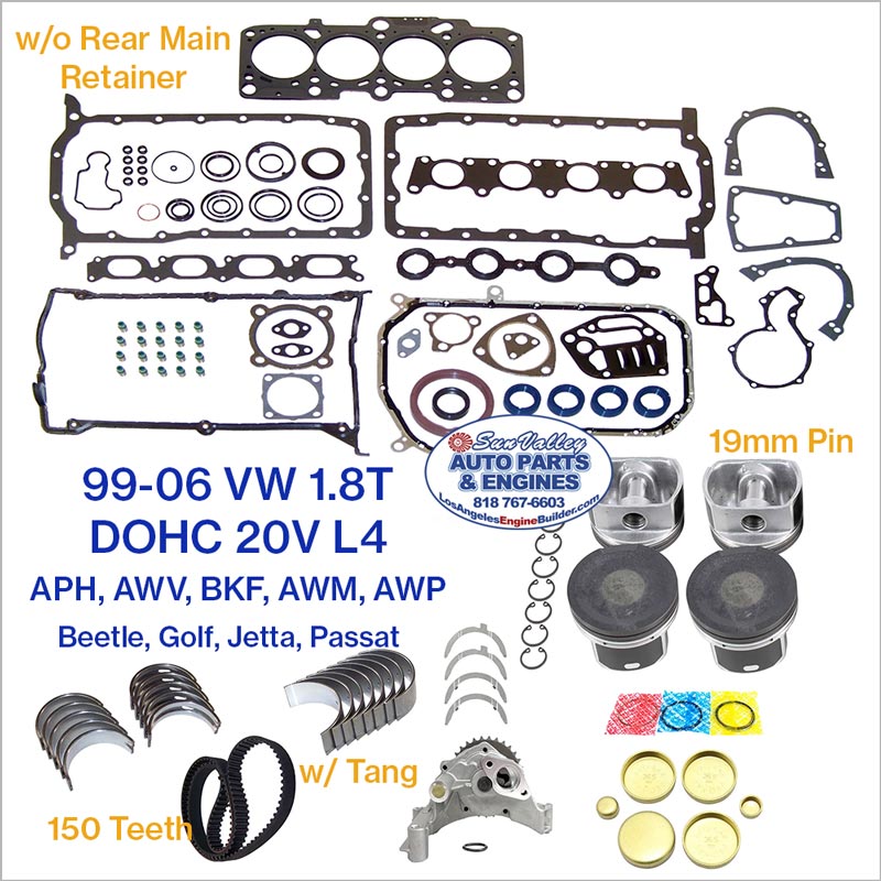 99-06 VW Beetle 1.8L Turbo Engine Rebuild Kit