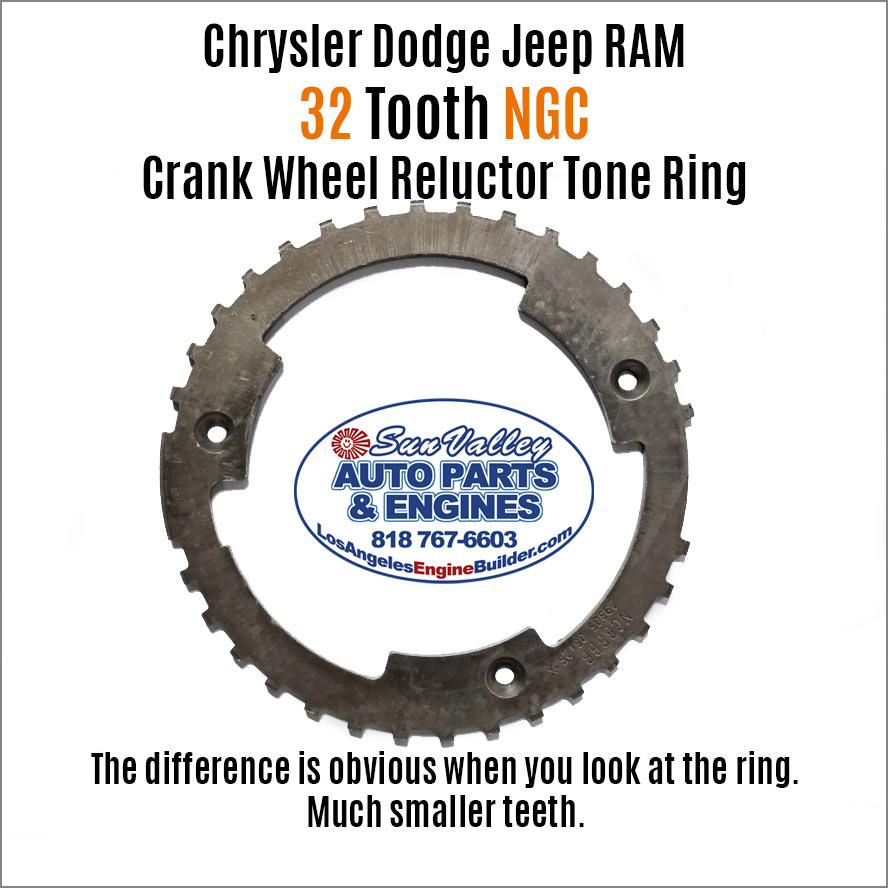 Sample NGC 32 tooth Crank Wheel Reluctor Tone Ring for Dodge Jeep 4.7 Sample NGC 32 tooth Crank Wheel Reluctor Tone Ring for Dodge Jeep 4.7