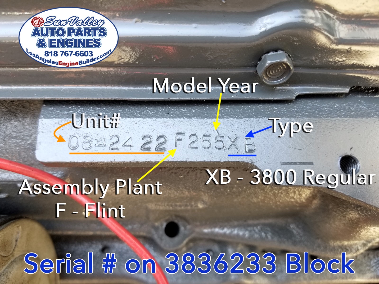 55 Chevy 235 Engine Serial Number Breakdown on Block 55 Chevy 235 Engine Serial Number Breakdown on Block