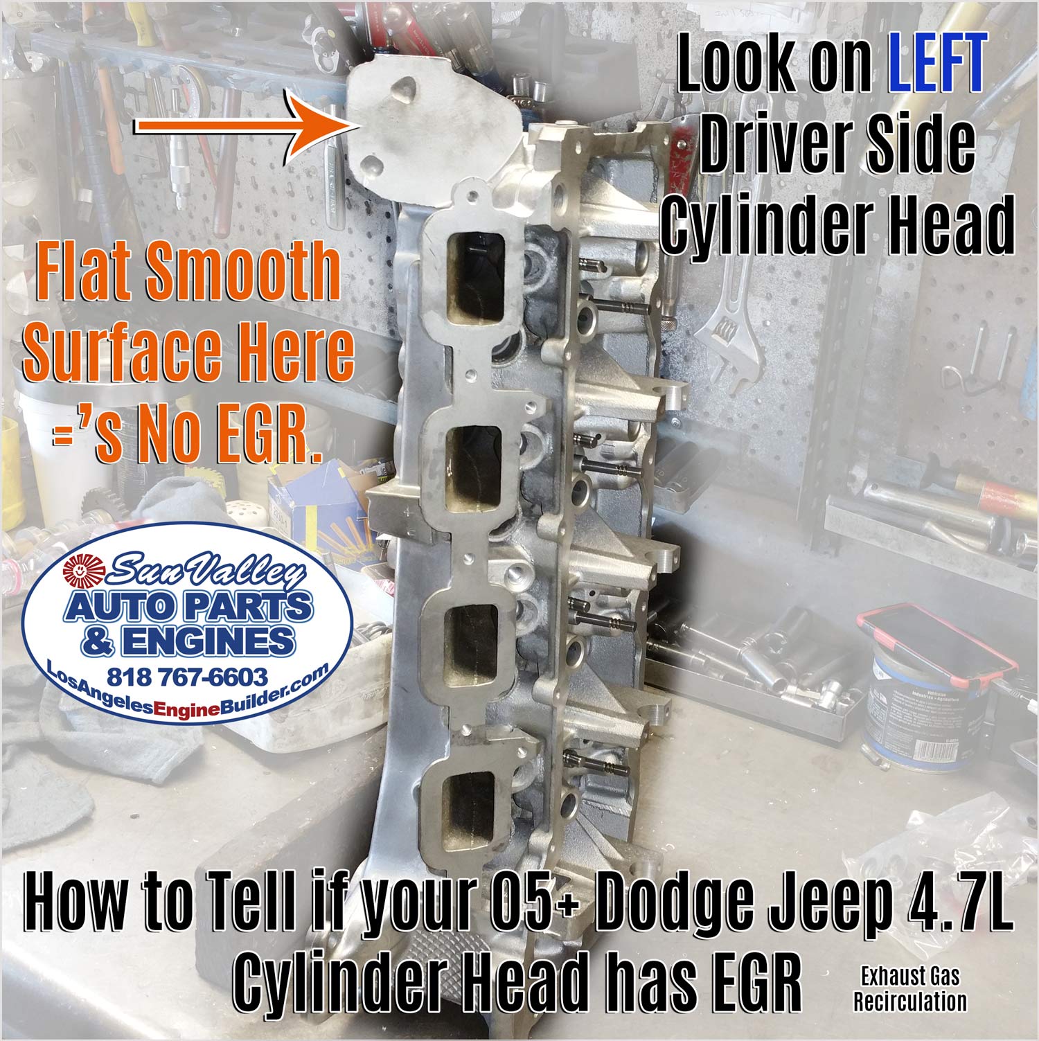 How to Tell if 05+ Dodge Jeep 4.7 Head has EGR How to Tell if 05+ Dodge Jeep 4.7 Head has EGR