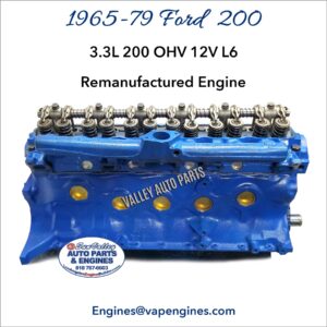 Remanufactured 65-79 Ford 200 3.3L Engine