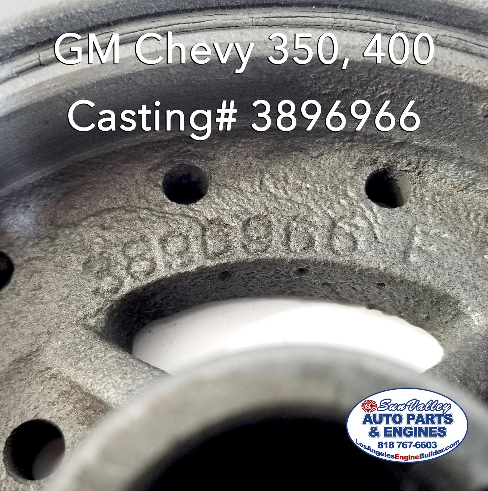 GM 3896966 Casting number. Harmonic Balancer/ Torsional Damper